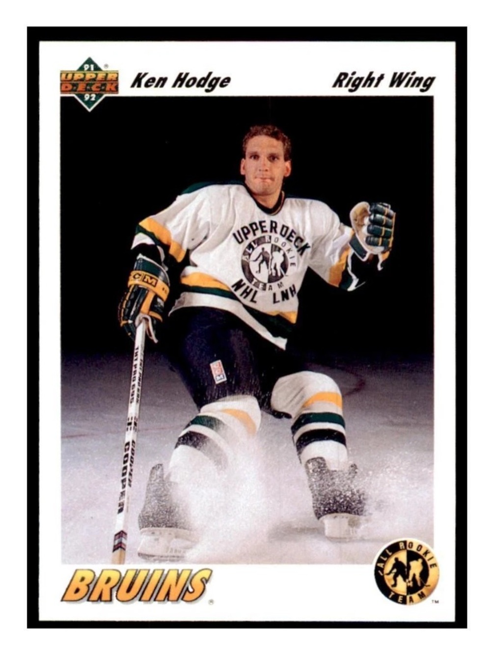 Ken Hodge #41 Bruins 1991 Upper Deck Card
